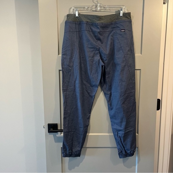 NWT Patagonia Large Womens Hampi Rock Climbing Pants Dolomite Blue Elastic Cuff - Picture 5 of 6